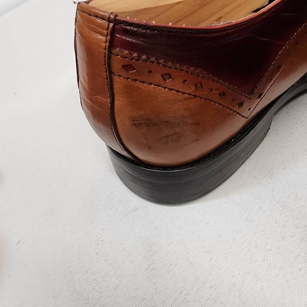 Steve Madden Men's 9 Multi Color Oxford Dress Shoes Lace-Up Leather Workwear - Picture 6 of 11